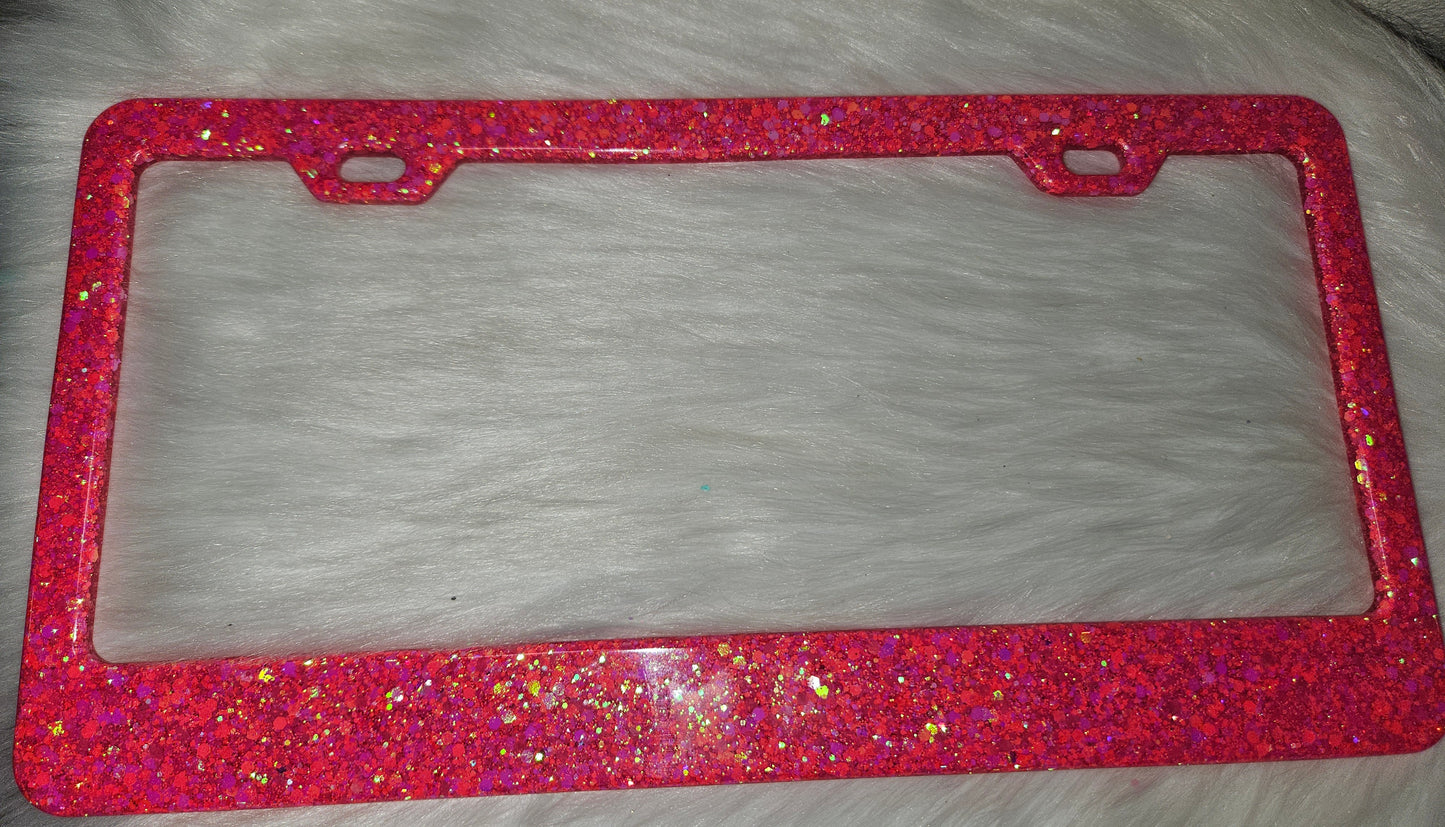 Custom license plate frames