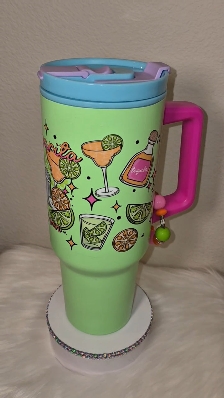 Ready to ship- Tri color 40oz tumbler