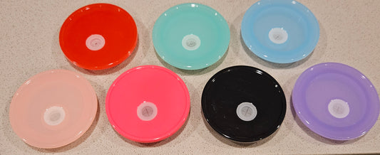 Colored acrylic lids