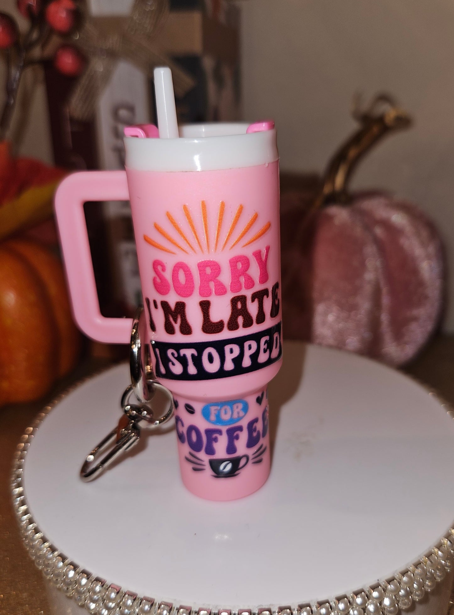 Tumbler Keychain with Decal