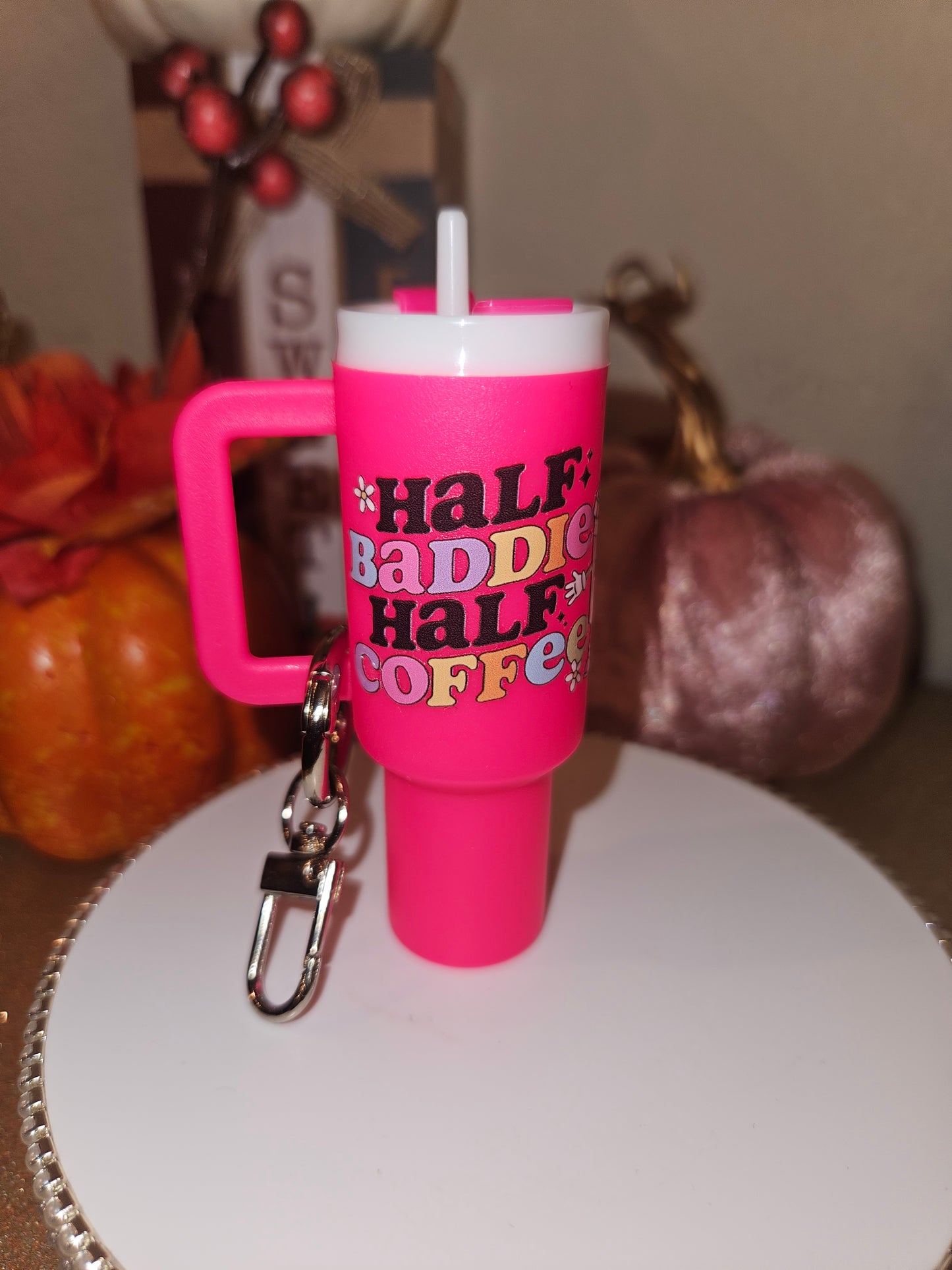 Tumbler Keychain with Decal