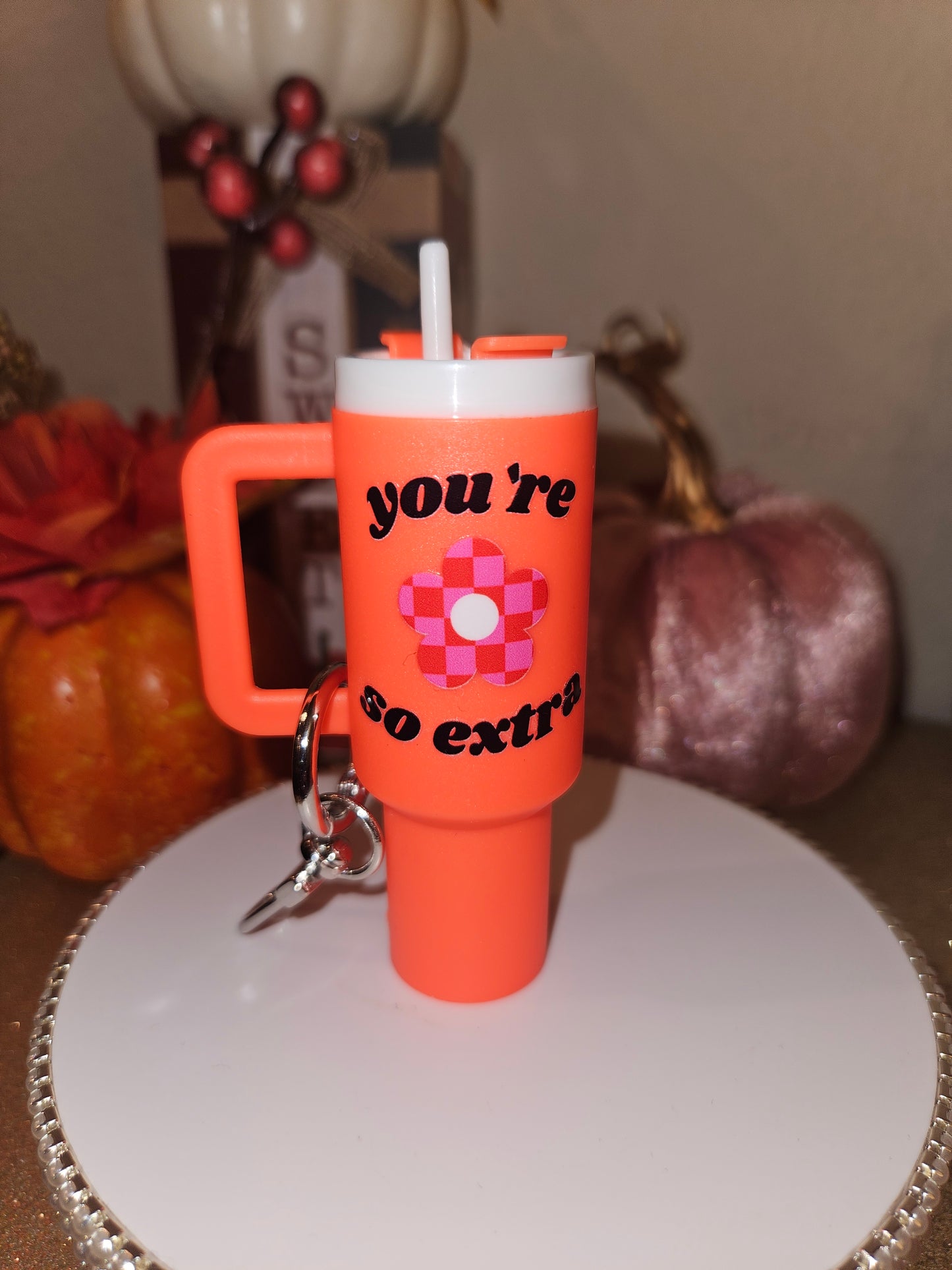 Tumbler Keychain with Decal