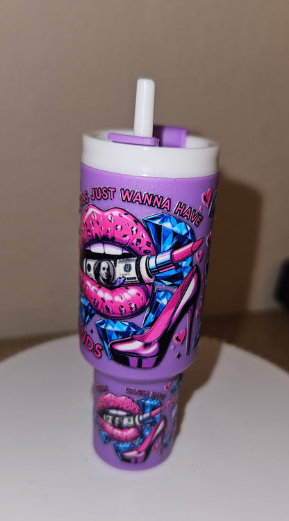 Tumbler Keychain with Decal