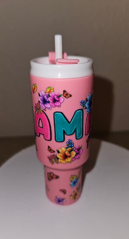 Tumbler Keychain with Decal