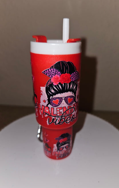 Tumbler Keychain with Decal