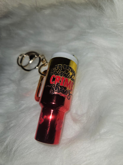 Tumbler Keychain with Decal