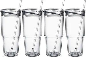 Acrylic or Stainless Steel Snow Globe Cups *Multiple Sizes*