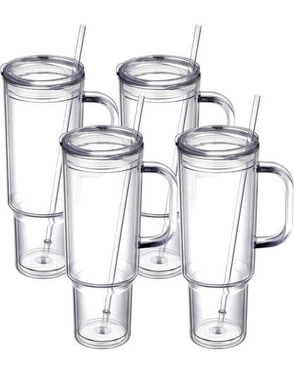 Acrylic or Stainless Steel Snow Globe Cups *Multiple Sizes*