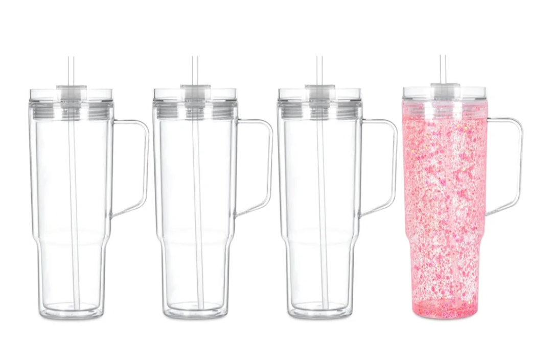 Acrylic or Stainless Steel Snow Globe Cups *Multiple Sizes*