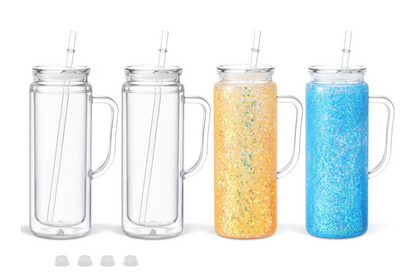 Acrylic or Stainless Steel Snow Globe Cups *Multiple Sizes*