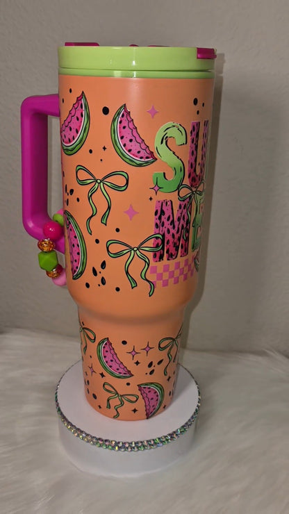 Ready to ship- Tri color 40oz tumbler