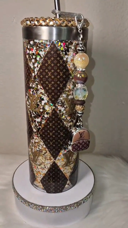 Designer 20oz Stainless steel snowglobe